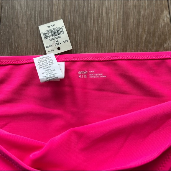 Aerie Full Coverage Bikini Bottom Pink Size XL - Picture 2 of 4